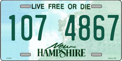 NH license plate 1074867