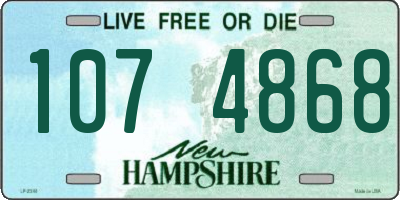 NH license plate 1074868
