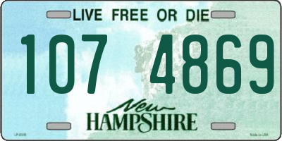 NH license plate 1074869