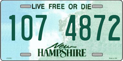 NH license plate 1074872