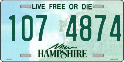 NH license plate 1074874