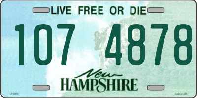 NH license plate 1074878