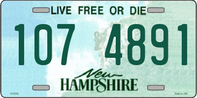NH license plate 1074891