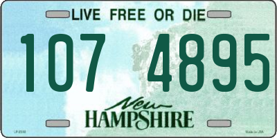 NH license plate 1074895