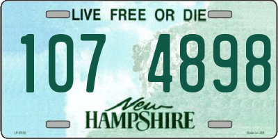 NH license plate 1074898