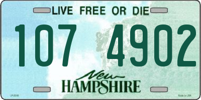 NH license plate 1074902