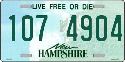 NH license plate 1074904
