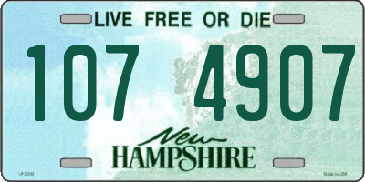 NH license plate 1074907