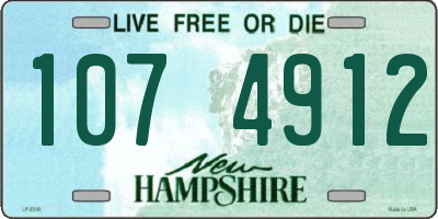 NH license plate 1074912