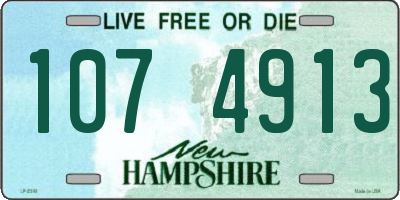 NH license plate 1074913