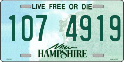 NH license plate 1074919