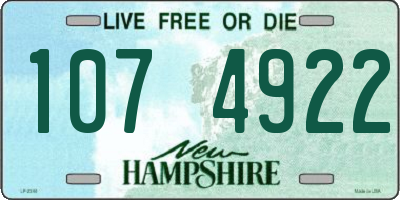 NH license plate 1074922