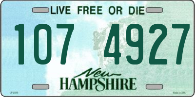 NH license plate 1074927