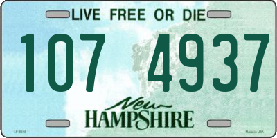 NH license plate 1074937