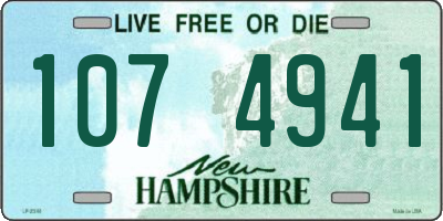 NH license plate 1074941