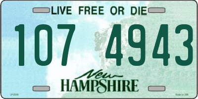 NH license plate 1074943