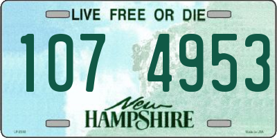 NH license plate 1074953
