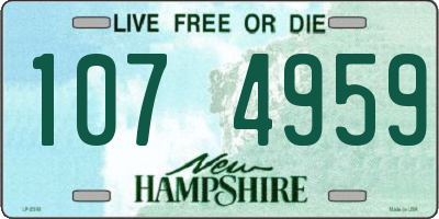 NH license plate 1074959