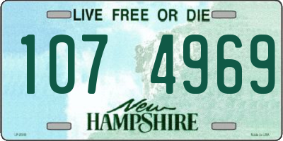 NH license plate 1074969