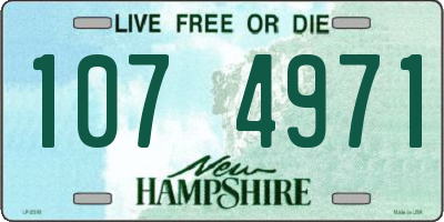NH license plate 1074971