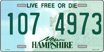 NH license plate 1074973