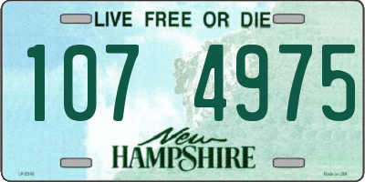 NH license plate 1074975