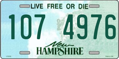 NH license plate 1074976