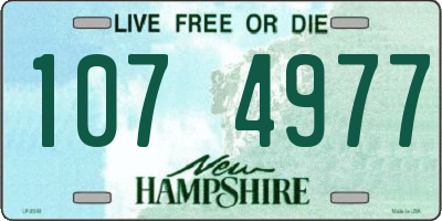 NH license plate 1074977