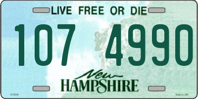 NH license plate 1074990