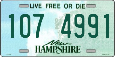 NH license plate 1074991