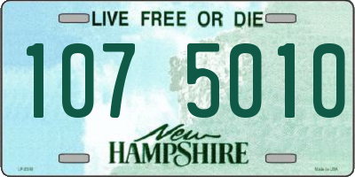 NH license plate 1075010
