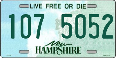 NH license plate 1075052