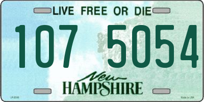 NH license plate 1075054