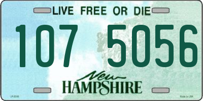 NH license plate 1075056