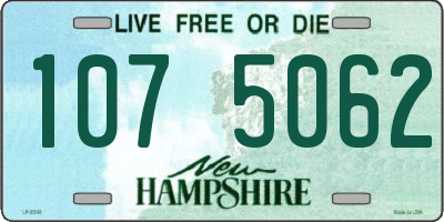 NH license plate 1075062
