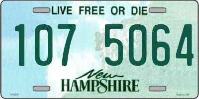 NH license plate 1075064