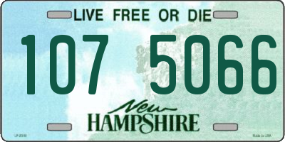 NH license plate 1075066