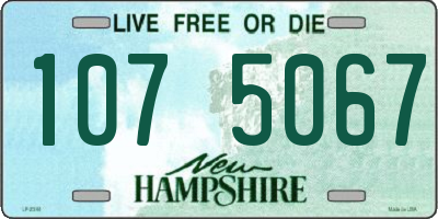 NH license plate 1075067