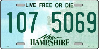 NH license plate 1075069