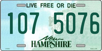 NH license plate 1075076