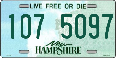 NH license plate 1075097