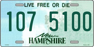 NH license plate 1075100