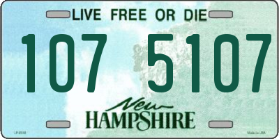 NH license plate 1075107