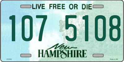 NH license plate 1075108