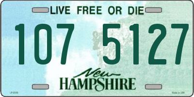 NH license plate 1075127