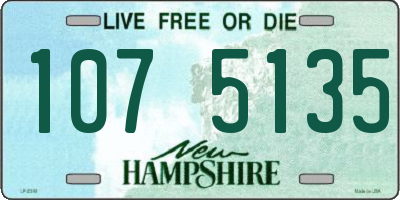 NH license plate 1075135
