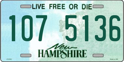 NH license plate 1075136