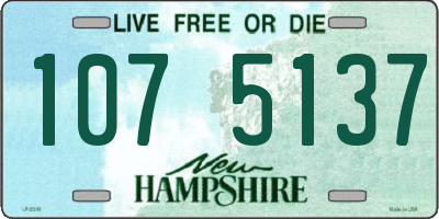 NH license plate 1075137