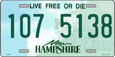 NH license plate 1075138