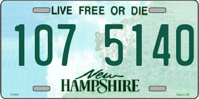 NH license plate 1075140